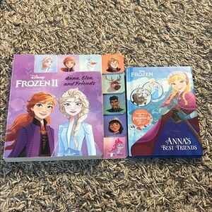 Disney Frozen II Anna and Elsa Storybook Set - Purple and Blue